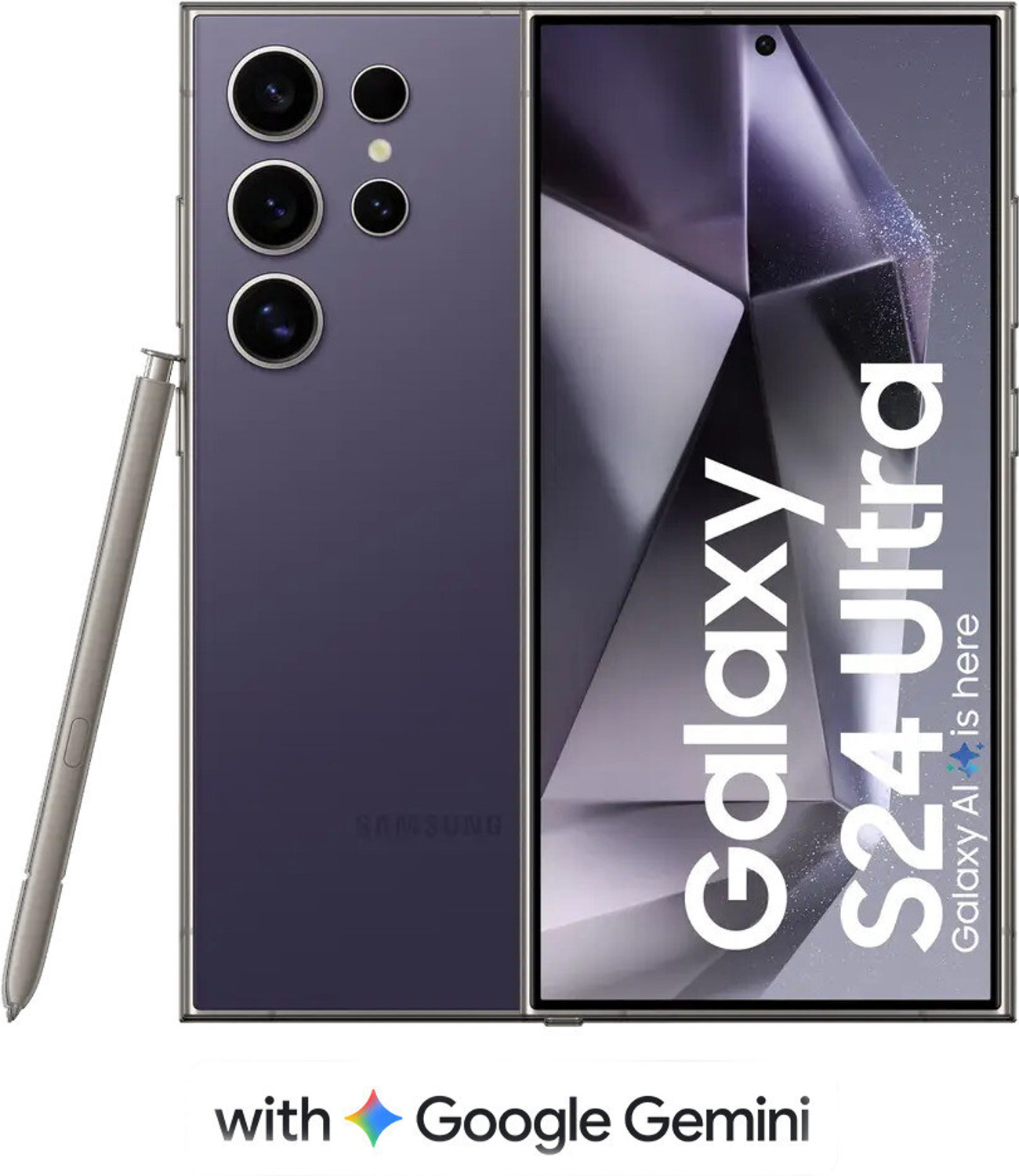 Samsung गैलेक्सी S24 अल्ट्रा 5G (टाइटेनियम वायलेट, 256 GB) - Image 1