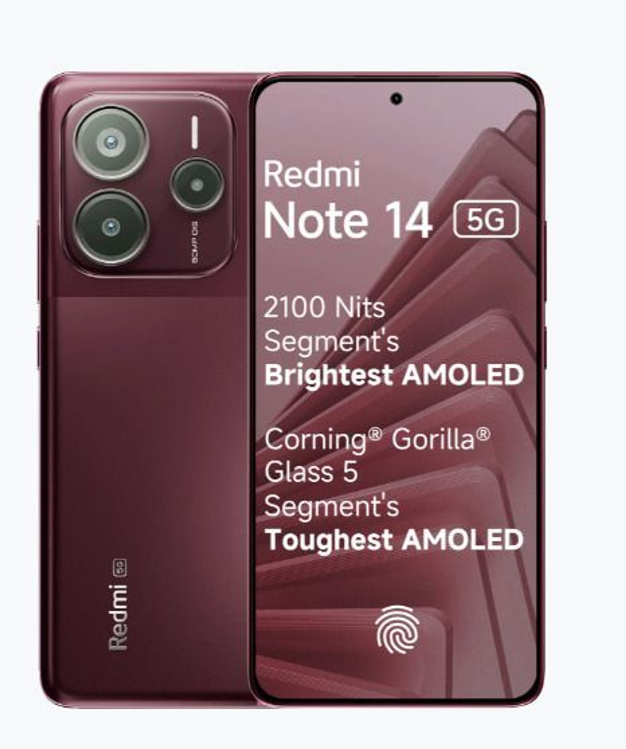 Redmi Note 14 5G 128GB 8GB RAM Crimson Art - Image 1