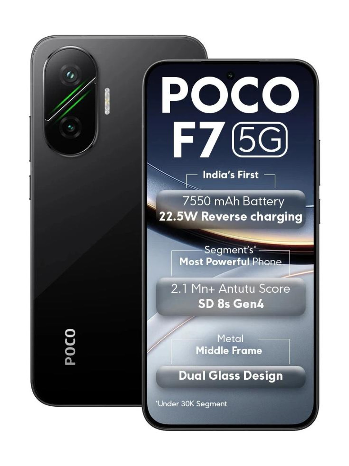 POCO F7 5G 12GB RAM 512GB Phantom Black - Image 1