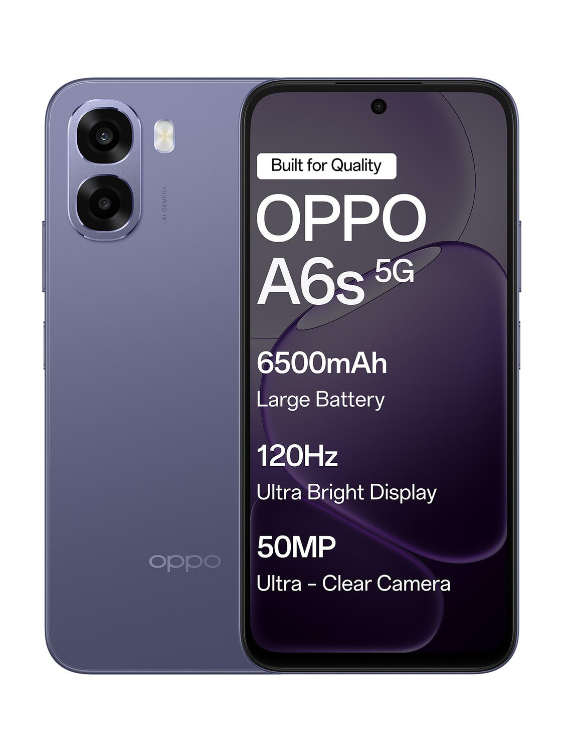OPPO A6s 5G 128GB 6GB RAM Plum Purple - Image 1
