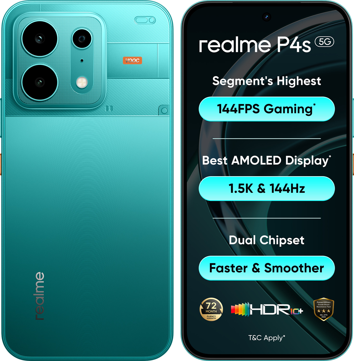 realme P4s 5G 128GB Electric Cyan - Image 6
