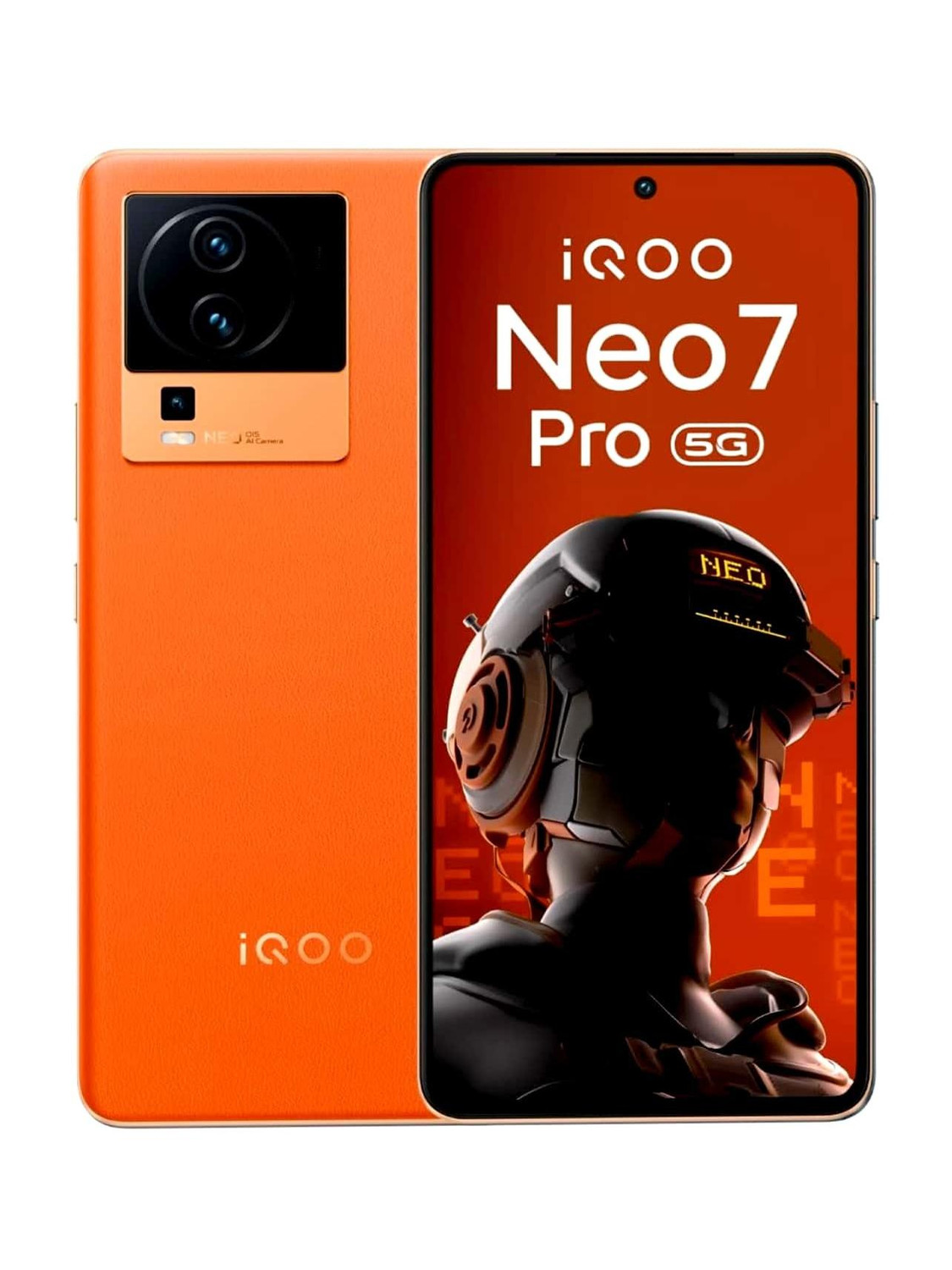 iQOO Neo 7 Pro 5G (Fearless Flame, 128GB, 8GB RAM) - Image 1