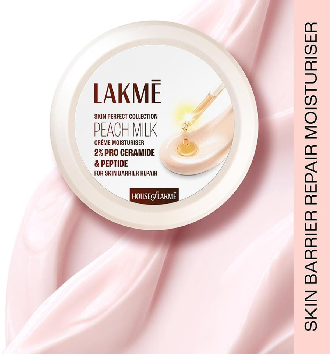 Lakmé Peach Milk Vit E Cream Moisturizer (200 g) - Image 1