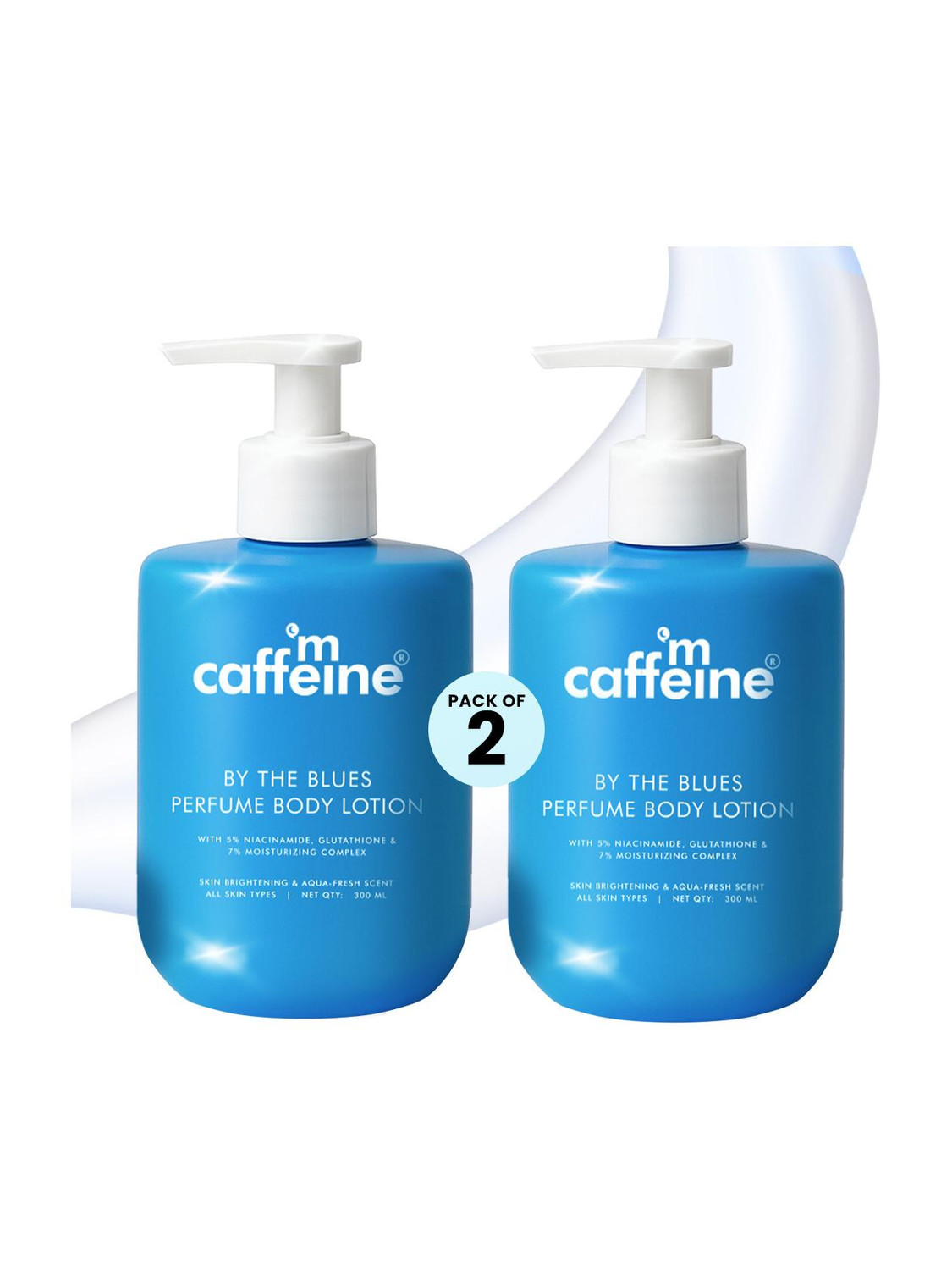 mCaffeine By The Blues Perfume Body Lotion (Pack of 2) - Image 6