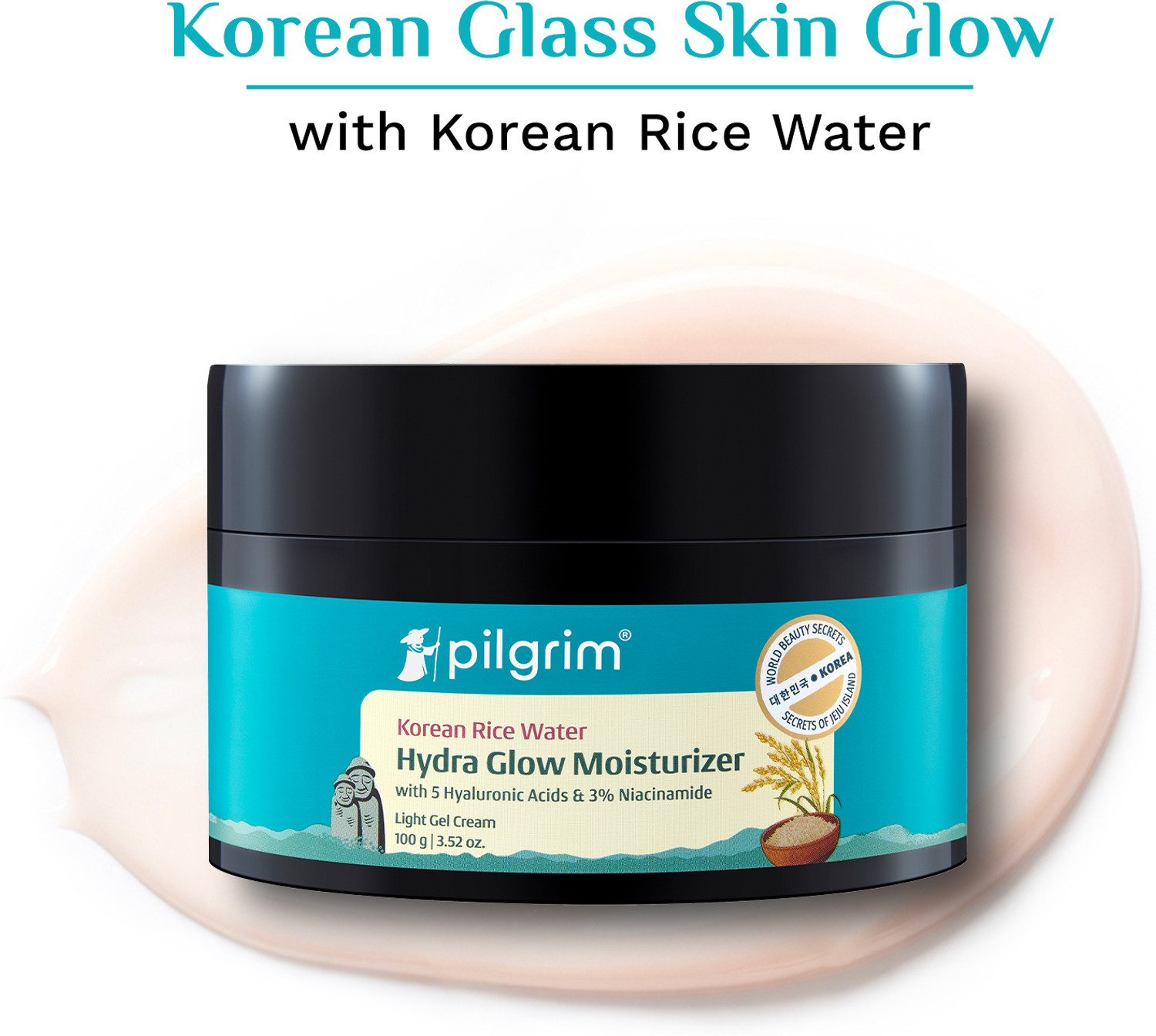Pilgrim Korean Rice Water Hydra Glow Brightening Moisturizer 50g - Image 1