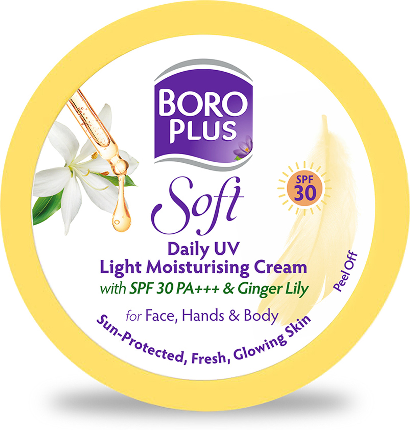 Image of BOROPLUS SOFT MOISTURIZING CREAM FOR NOURISH & SMOOTH LIGHT SKIN PACK OF - 300ml x 4 (1200 ml)