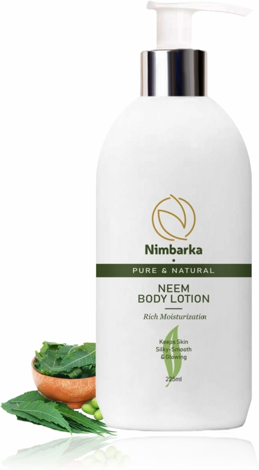 Image of NIMBARKA Neem & Tulsi Body Lotion Rich Moisture, Silky Smooth, Glowing Skin, Paraben-Free (400 ml)