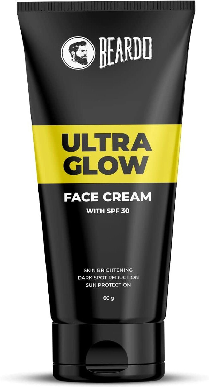 BEARDO Ultraglow Skin Brightening Face Cream for Men, 60g - Image 1