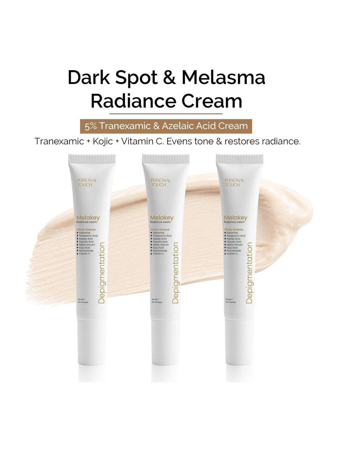 Image of Leeford Melagrace Skin Brightening Cream for Melanin Reduction Dark Spots & Pigmentation (60 g)