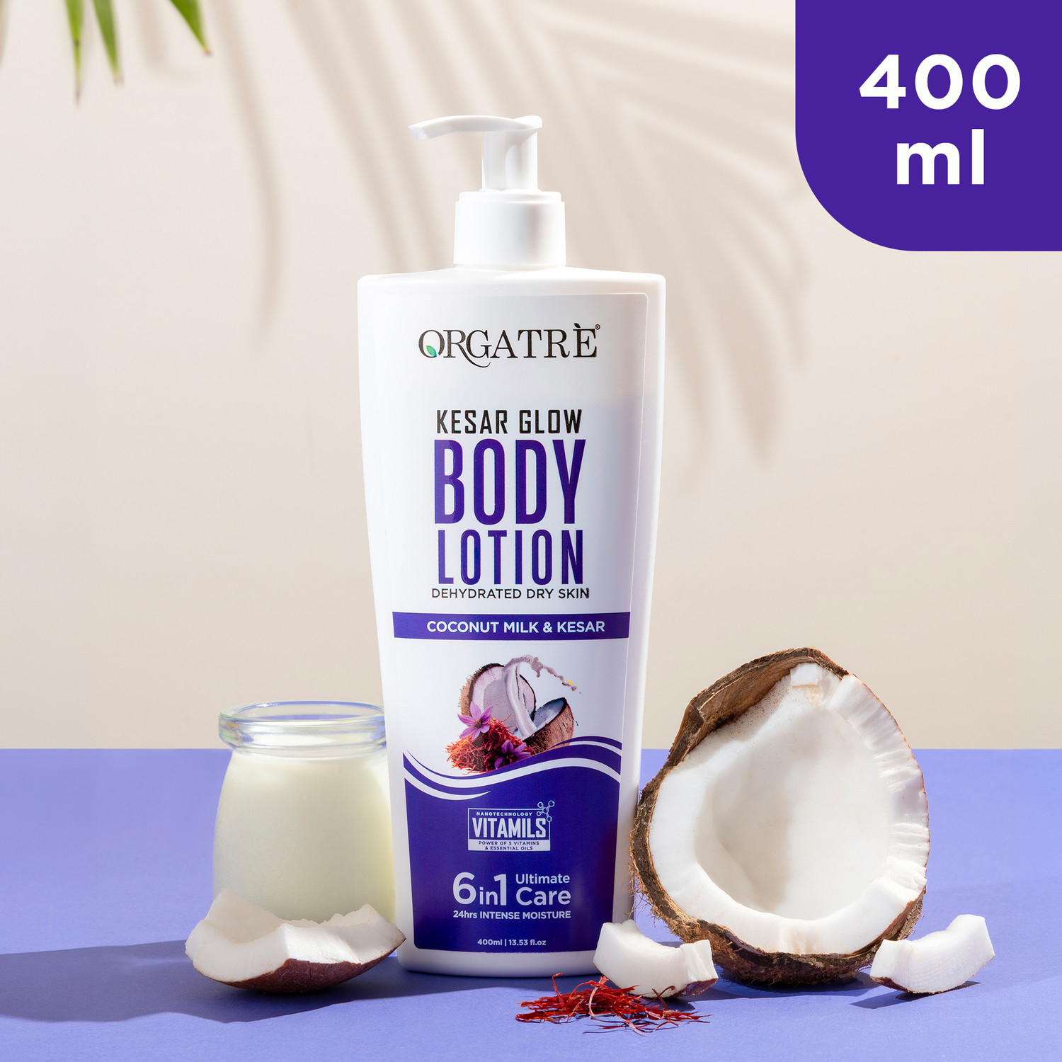 Image of NIMBARKA Neem & Tulsi Body Lotion Rich Moisture, Silky Smooth, Glowing Skin, Paraben-Free (400 ml)