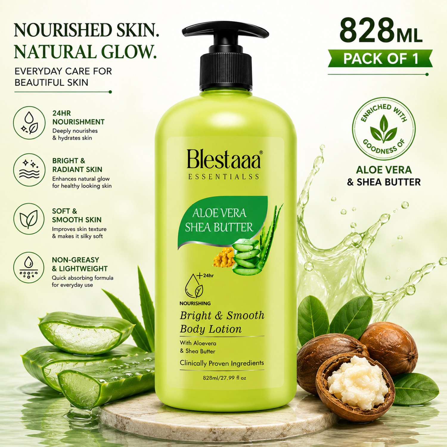 Image of BOROPLUS ALOE ALOEVERA BODY LOTION FOR 24hr SOFTNING & GLOWING SKIN PACK OF - 100ml x 2 (200 ml)