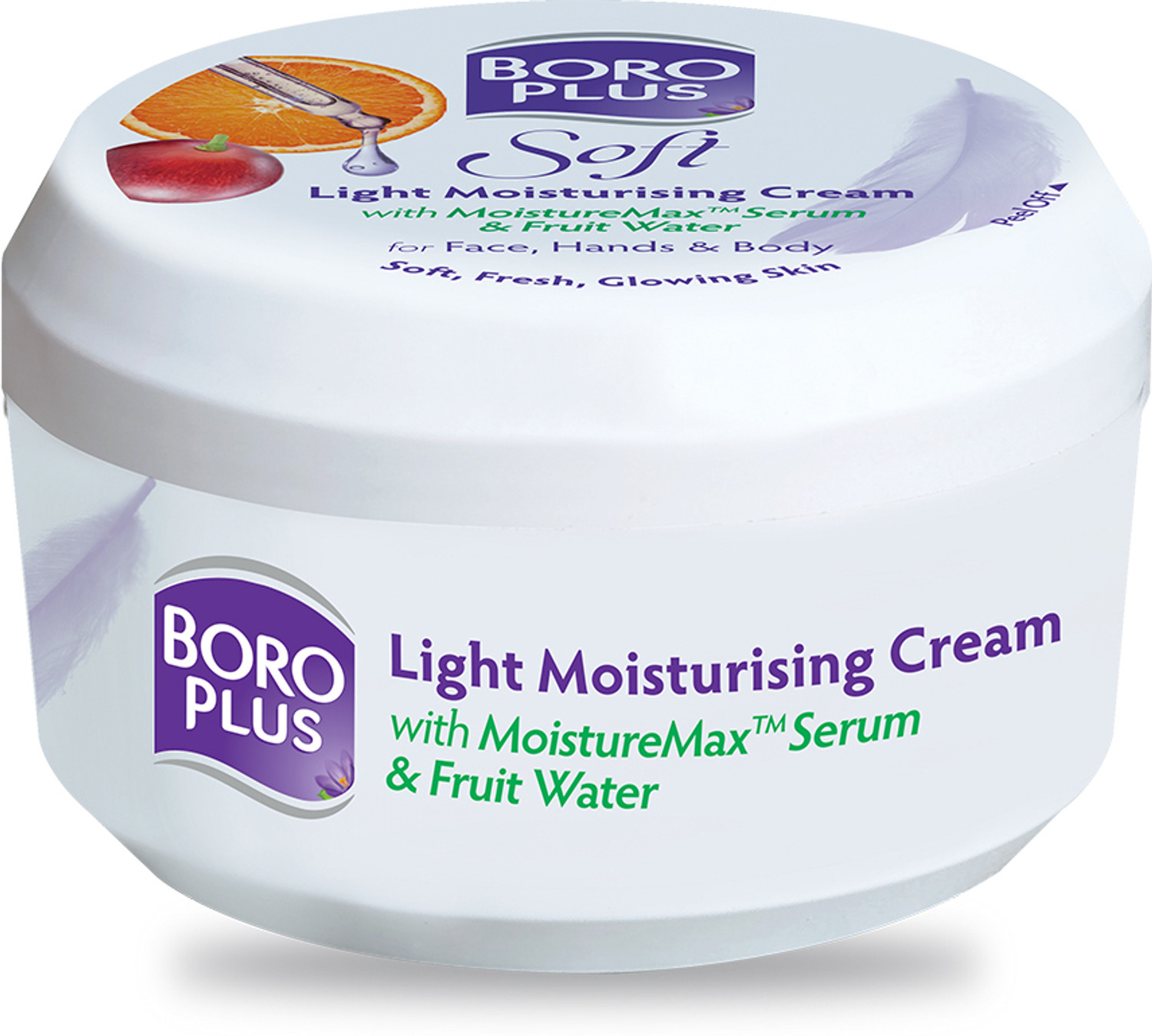 Image of BOROPLUS SOFT MOISTURIZING CREAM FOR NOURISH & SMOOTH LIGHT SKIN PACK OF - 300ml x 4 (1200 ml)