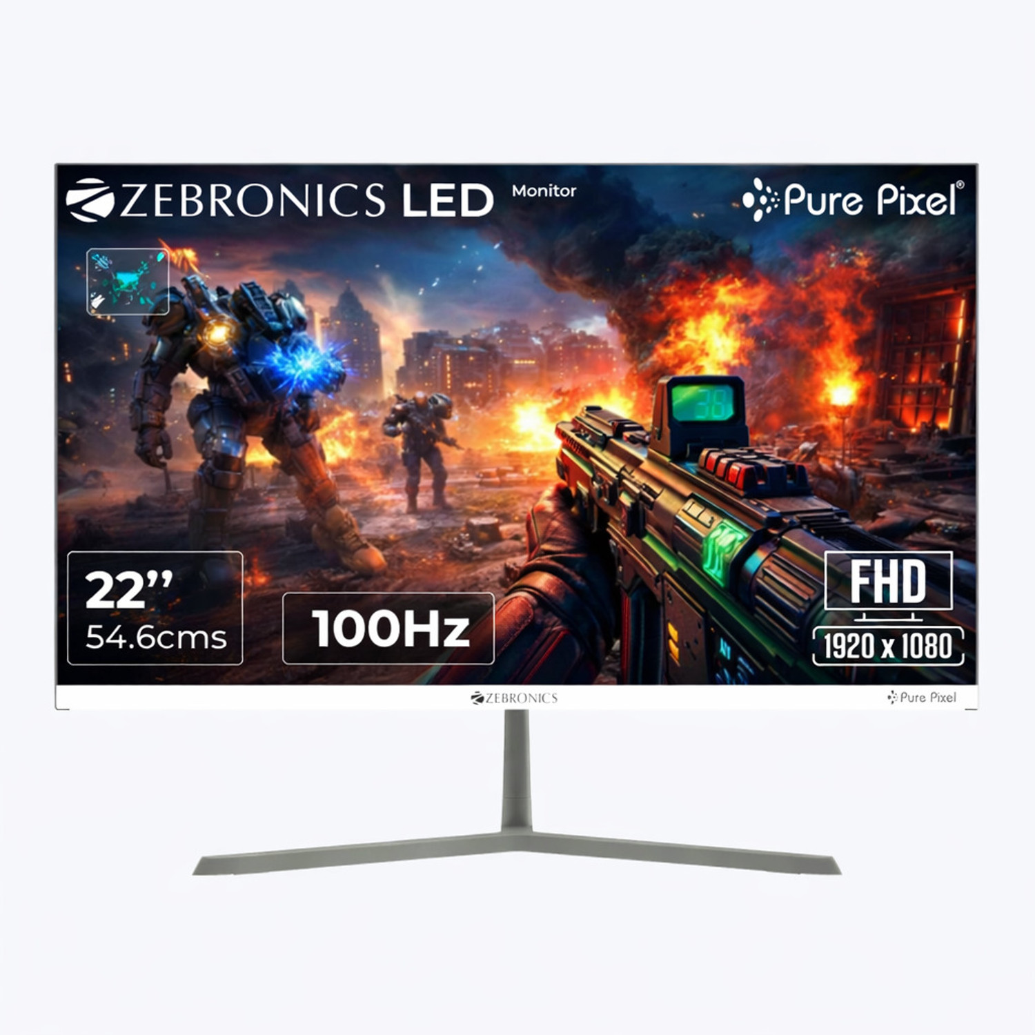 Image of Acer 54.61 cm (22 inch) Full HD LED Backlit IPS Panel Monitor (B227Q) (Adaptive Sync, Response Time: 4 ms, 75 Hz Refresh Rate)