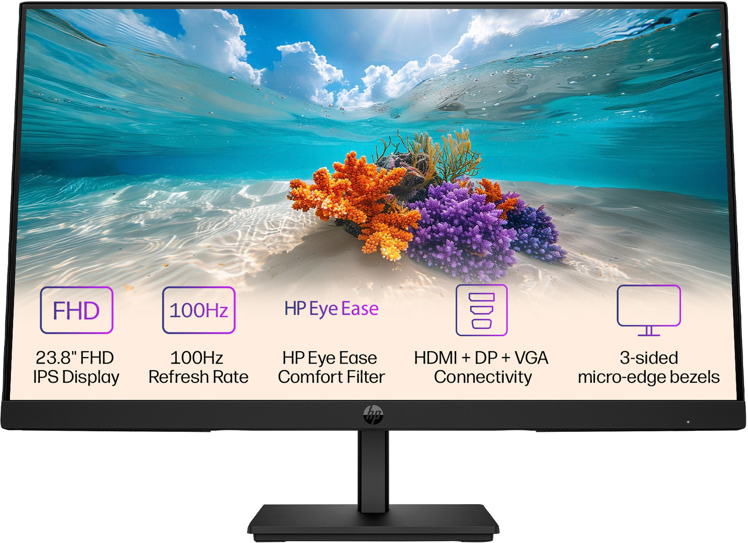 Image of HP EliteDisplay E243m 60.45 cm (24 inch) Full HD LED Backlit IPS Panel Monitor (1FH48AA#ABA) (Response Time: 5 ms, 60 Hz Refresh Rate)