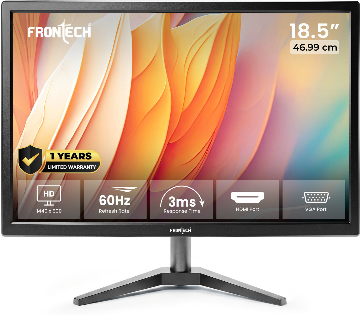 Image of Consistent 48.26 cm (19 inch) HD TN Panel Monitor (CTM2001) (Response Time: 5 ms, 60 Hz Refresh Rate)