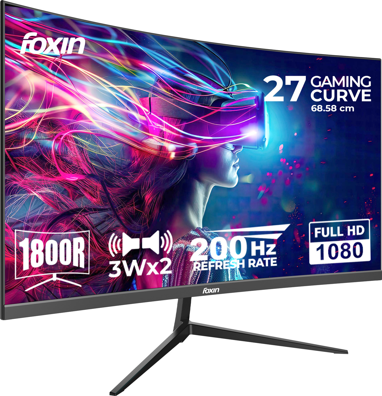 Foxin 27 inch 1800R Curved Gaming Monitor - Image 6