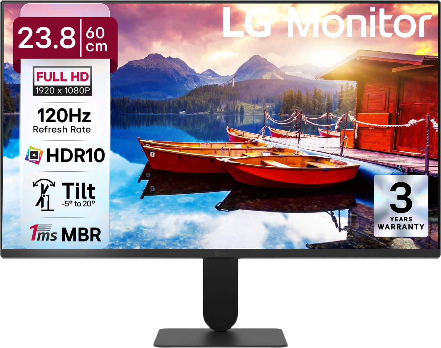 Image of Lenovo ThinkCentre Tiny-in-One 24 Gen3 60.45 cm (24 inch) HD Monitor (10QXPAR1US) (Response Time: 4 ms, 60 Hz Refresh Rate)