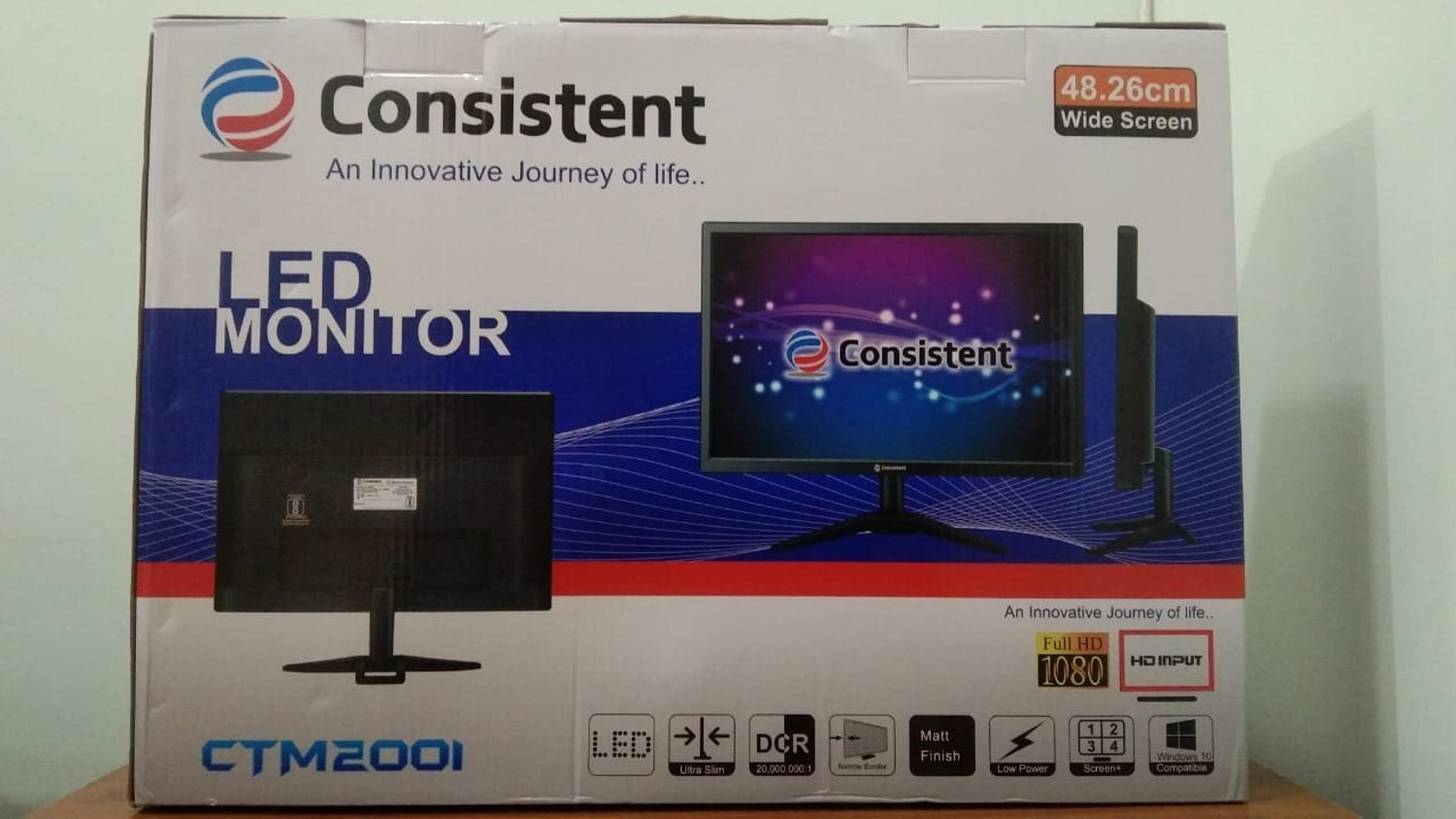 Image of Consistent 48.26 cm (19 inch) HD TN Panel Monitor (CTM2001) (Response Time: 5 ms, 60 Hz Refresh Rate)