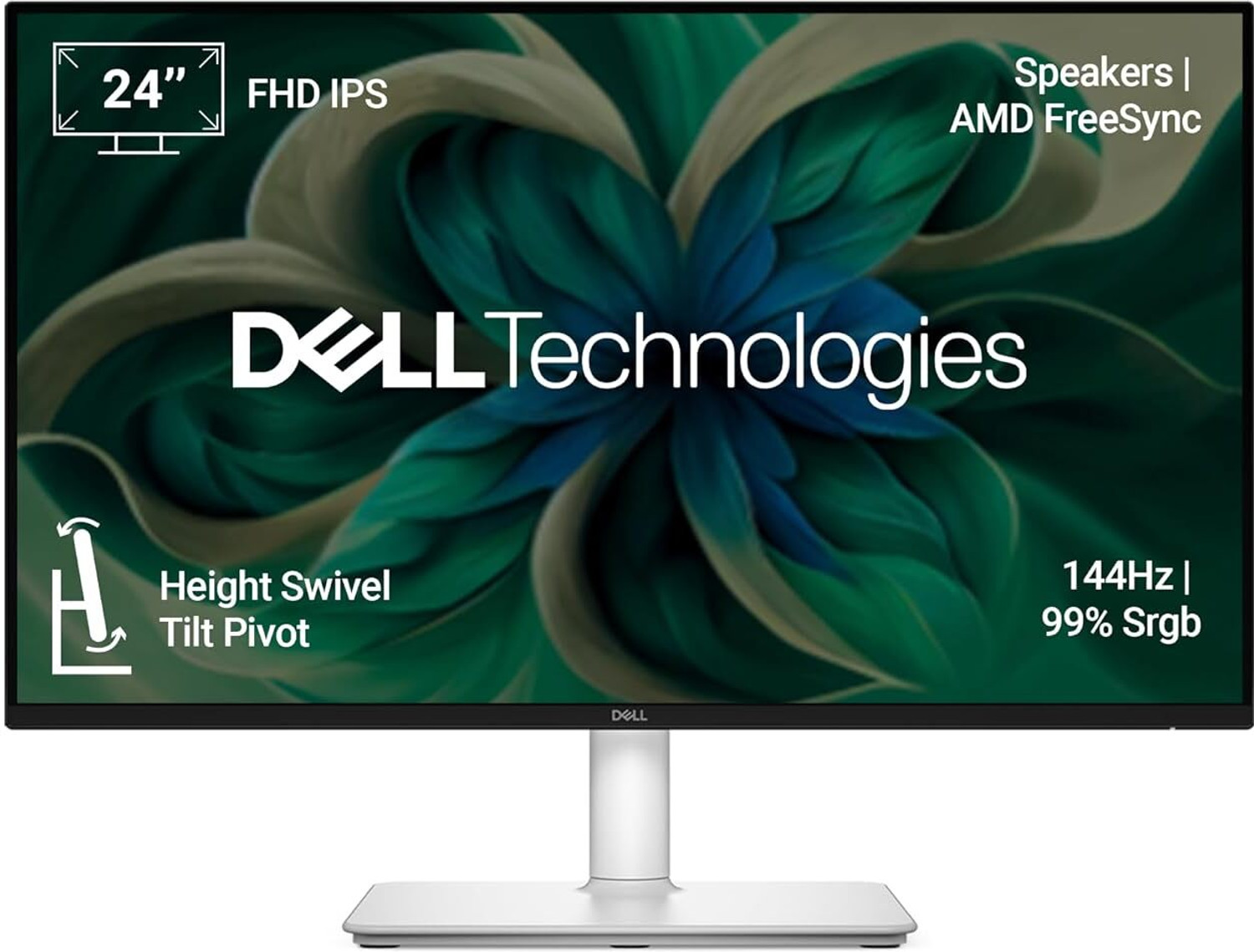 Image of DELL U2413 60.96 cm (24 inch) HD LED Backlit IPS Panel Monitor (U2413) (Response Time: 6 ms, 60 Hz Refresh Rate)