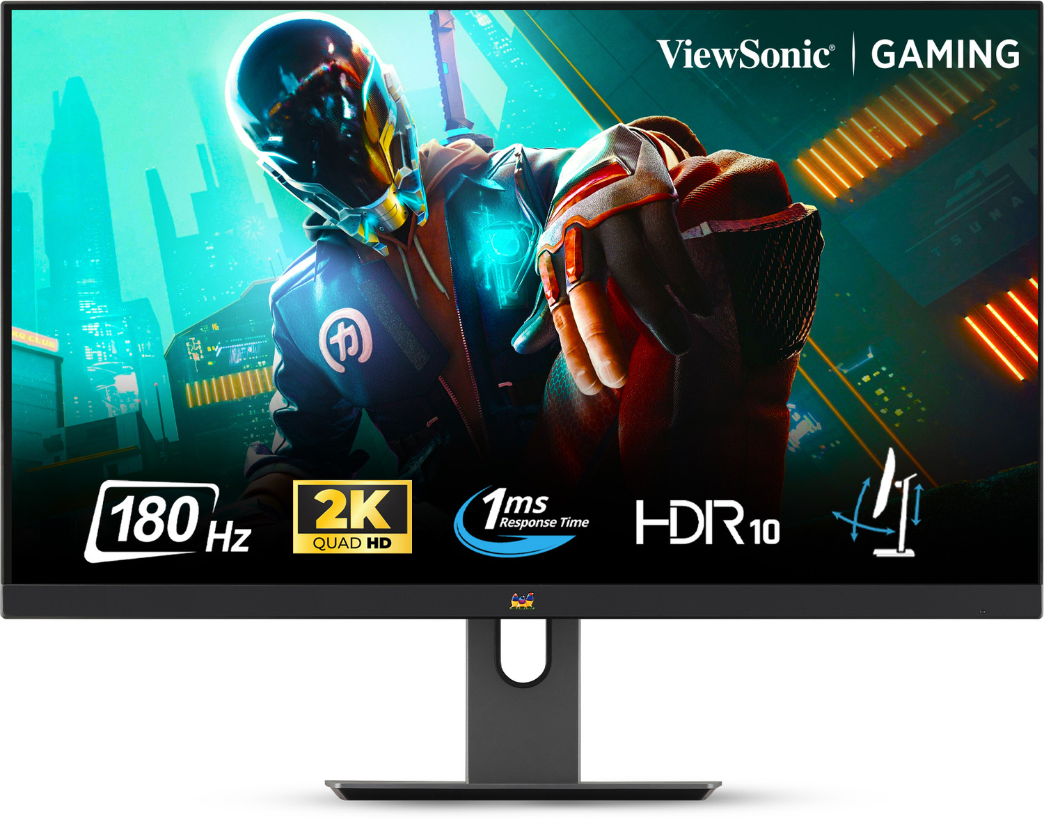 Image of ViewSonic SuperClear 2K QHD 68.58 cm (27 inch) Quad HD LED Backlit IPS Panel Gaming Monitor (VX2758A-2K-PRO-4- 2560x1440|NVIDIA G-Sync|sRGB 137%|Height,Swivel,Pivot|HDMI &DP) (Frameless, AMD Free Sync, Response Time: 1 ms, 180 Hz Refresh Rate)