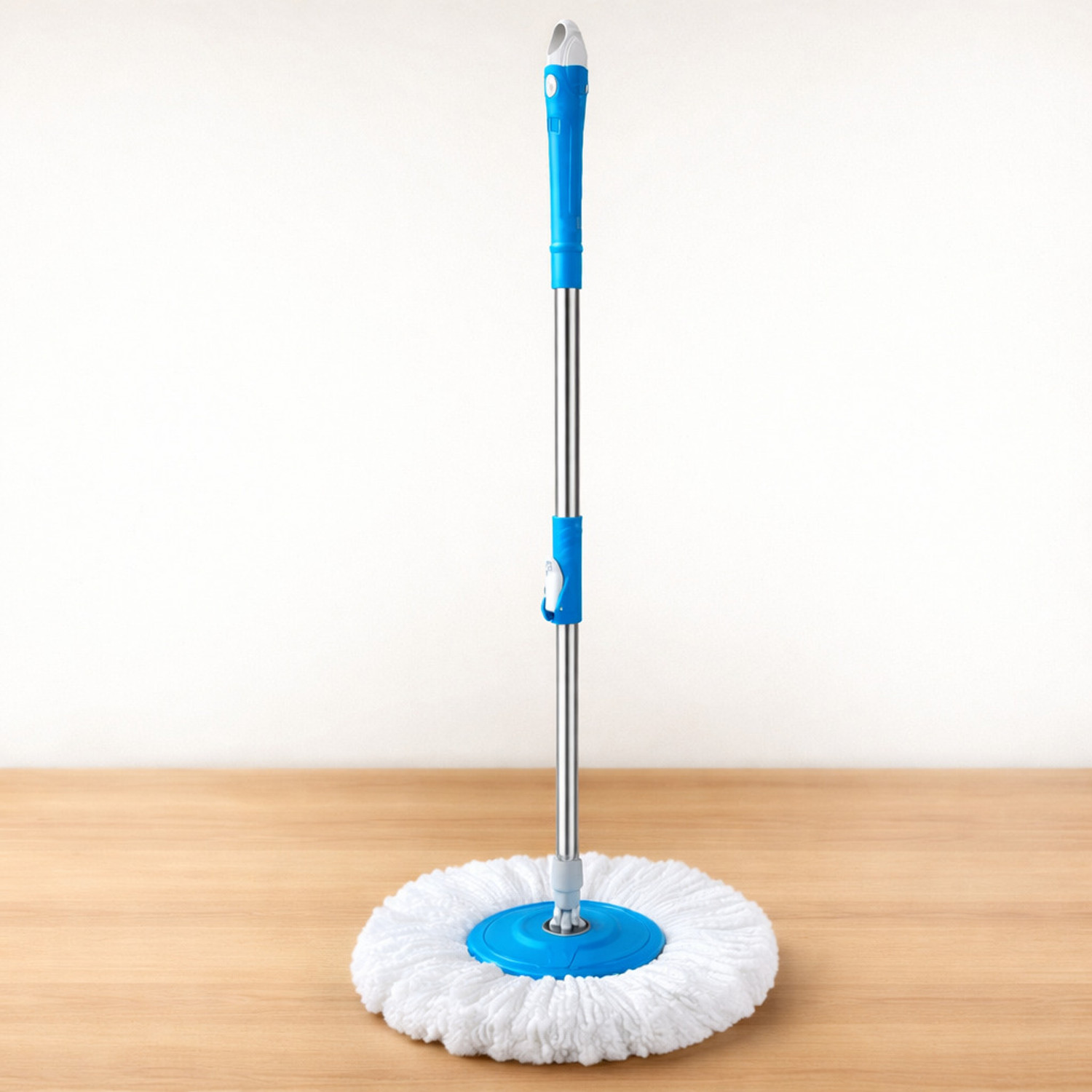 Image of Pranay's Kleanup Smart Spin Mop-Mop Stick|Wet & Dry Cleaning Mop|Mops Pocha 1 Microfiber Refill Mop Set (Blue)