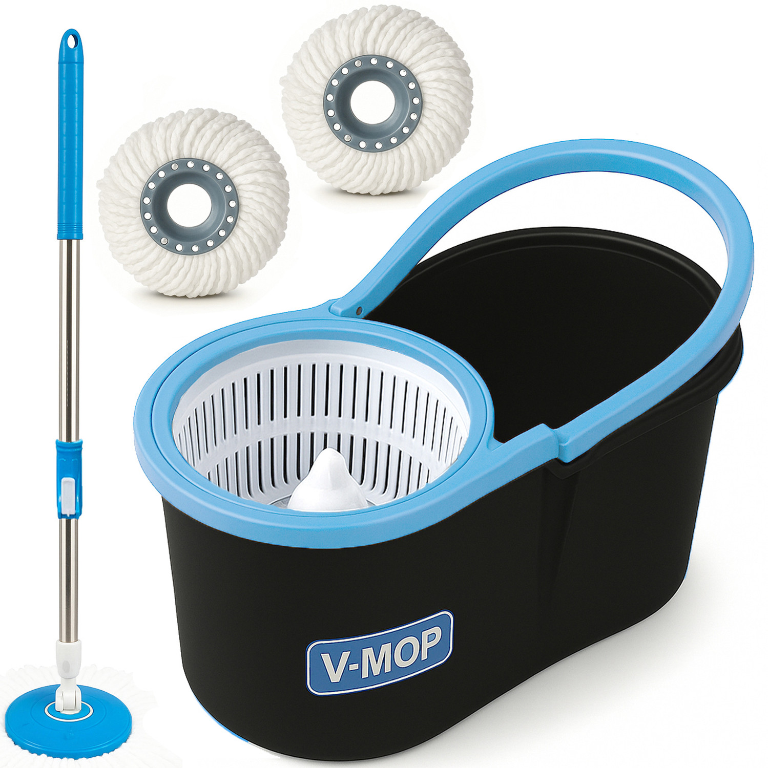Image of SUPERSTUD 2 in 1 Dehydrated Floor Cleaning Mop || Self-Wringing Floor Mop Wet & Dry Mop (Green)