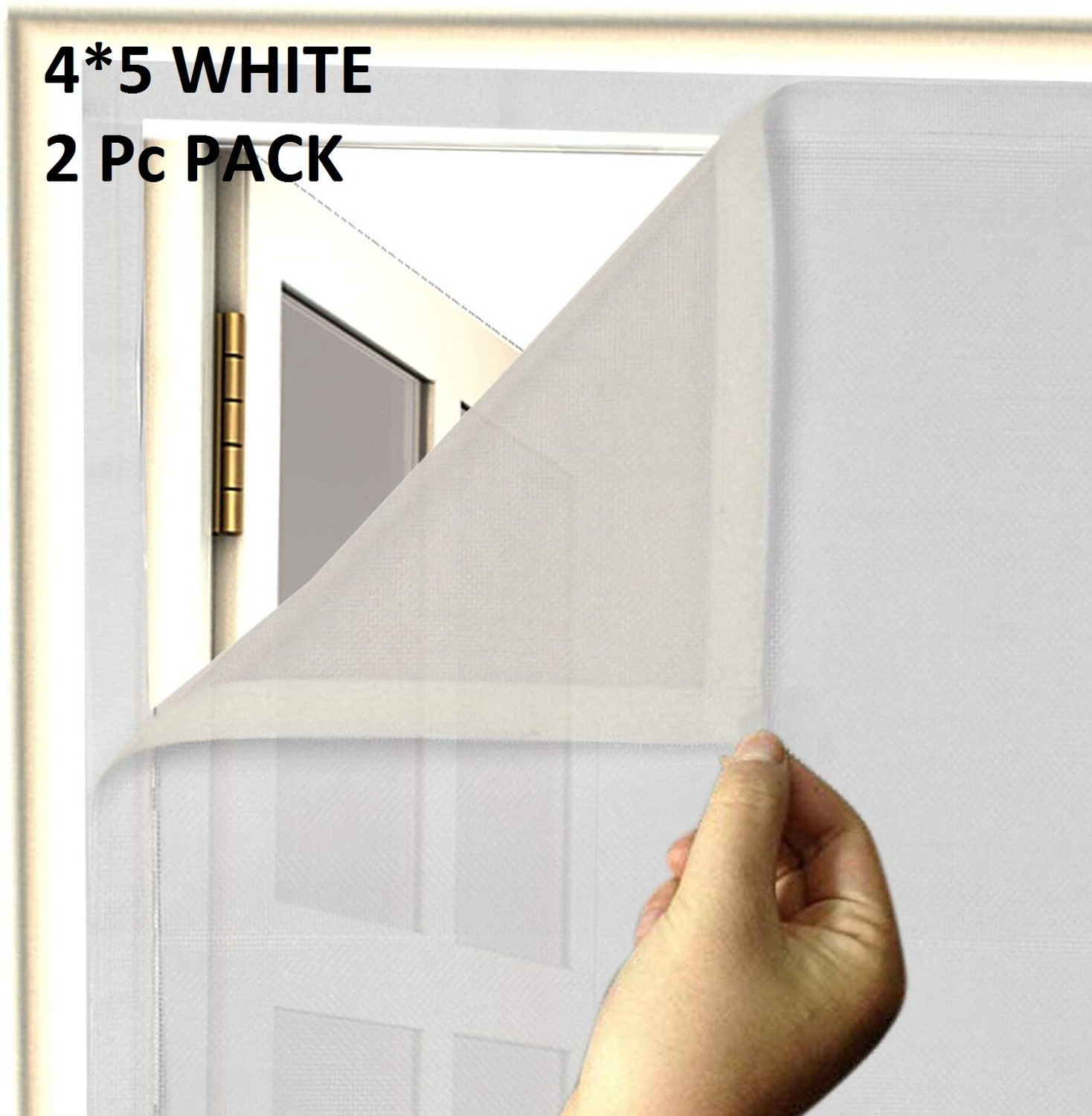 Image of SAFE HAVEN 3x4 Ft White Mosquito Net for Window | Polyester Washable Window Mosquito Net HDPE - High Density Poly Ethylene Washable Adults Mosquito Net (WHITE 3X4 FT, Frame Hung)