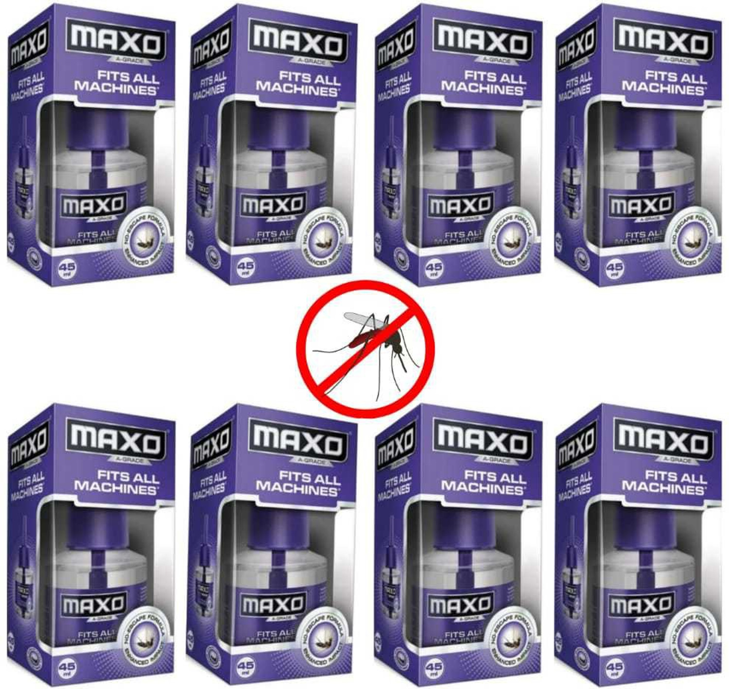 Image of All Out 200201 Mosquito Vaporiser Refill (8 x 45 ml)