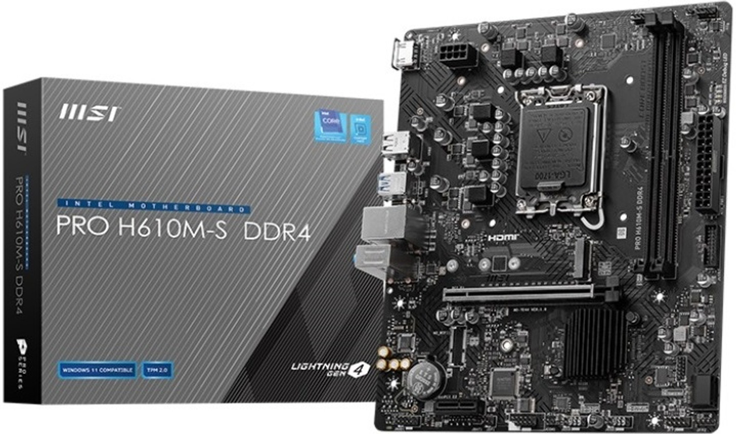 Image of MSI PRO H610M-G WIFI BT ddr5 AM4Socket Micro-ATX Intel H610 Chipset DDR5 Motherboard for Desktop