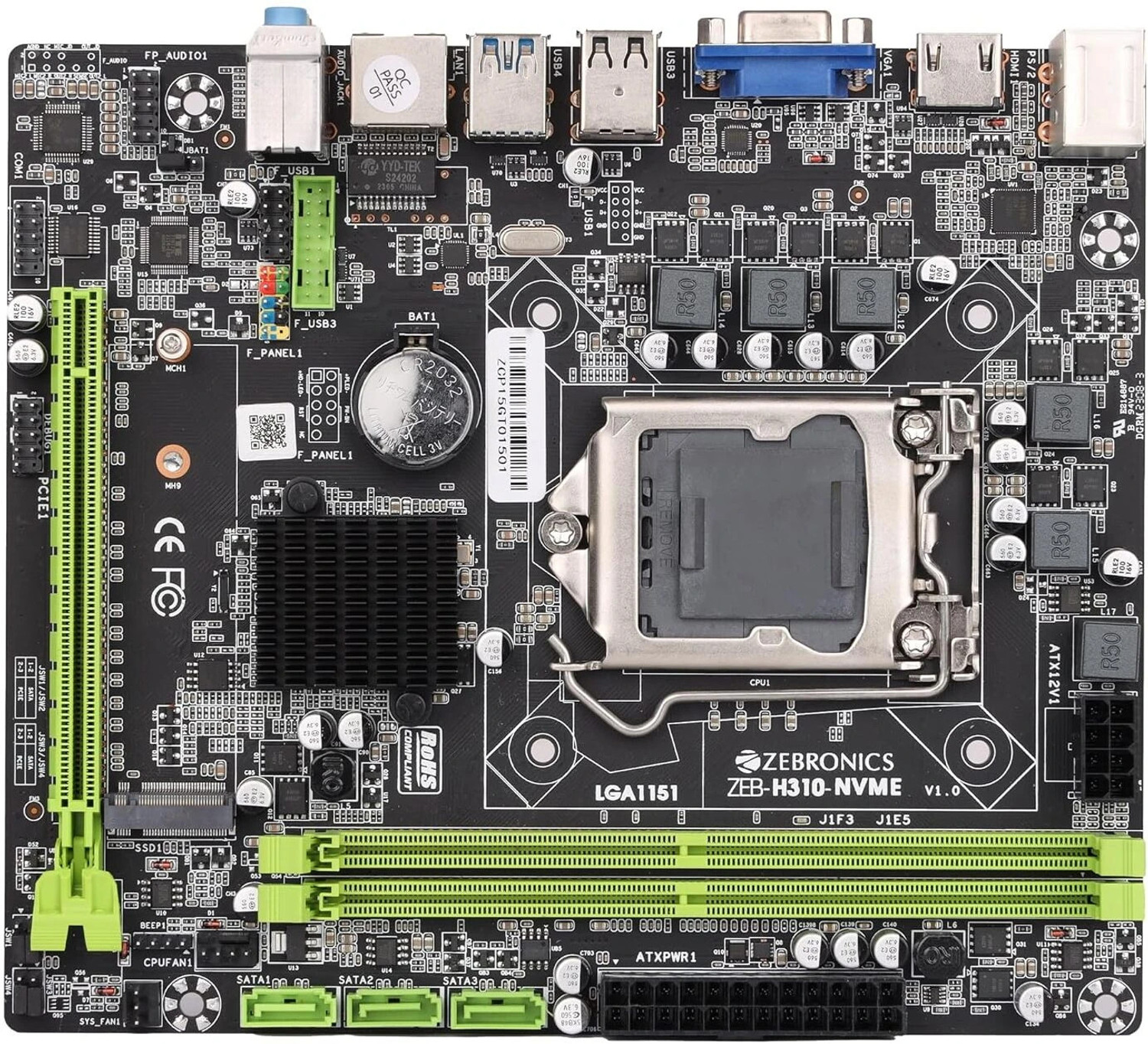 ZEBRONICS Z310M2 Micro-ATX DDR4 Motherboard 32 g - Image 6