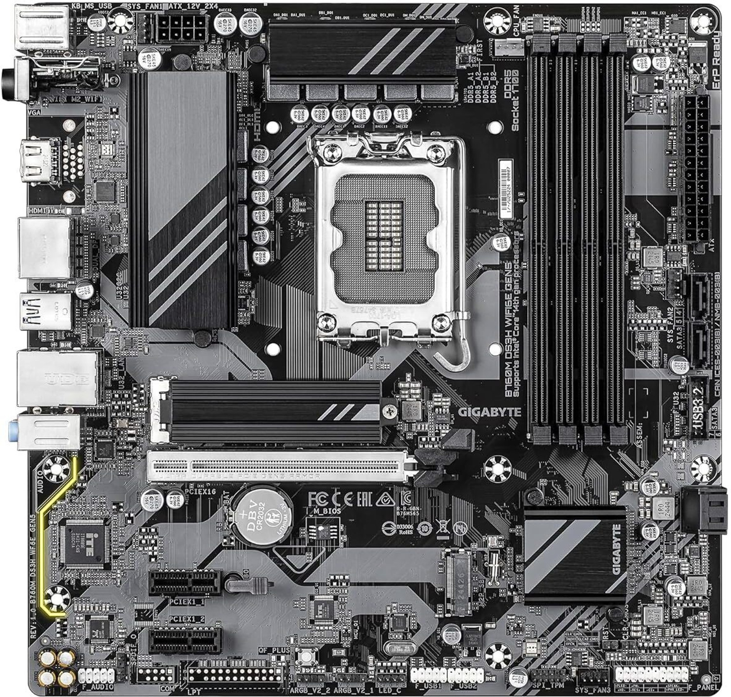 Image of MSI PRO H610M-G WIFI BT ddr5 AM4Socket Micro-ATX Intel H610 Chipset DDR5 Motherboard for Desktop
