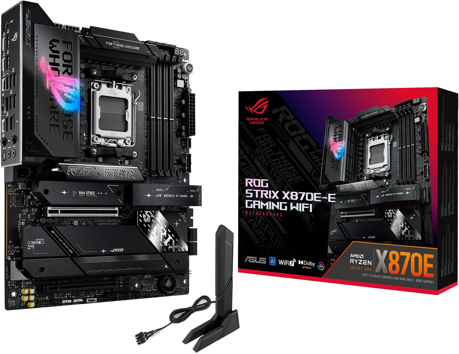 Image of GIGABYTE X870 AORUS Stealth ICE AM5Socket ATX AMD X870 Chipset DDR5 Motherboard for Desktop
