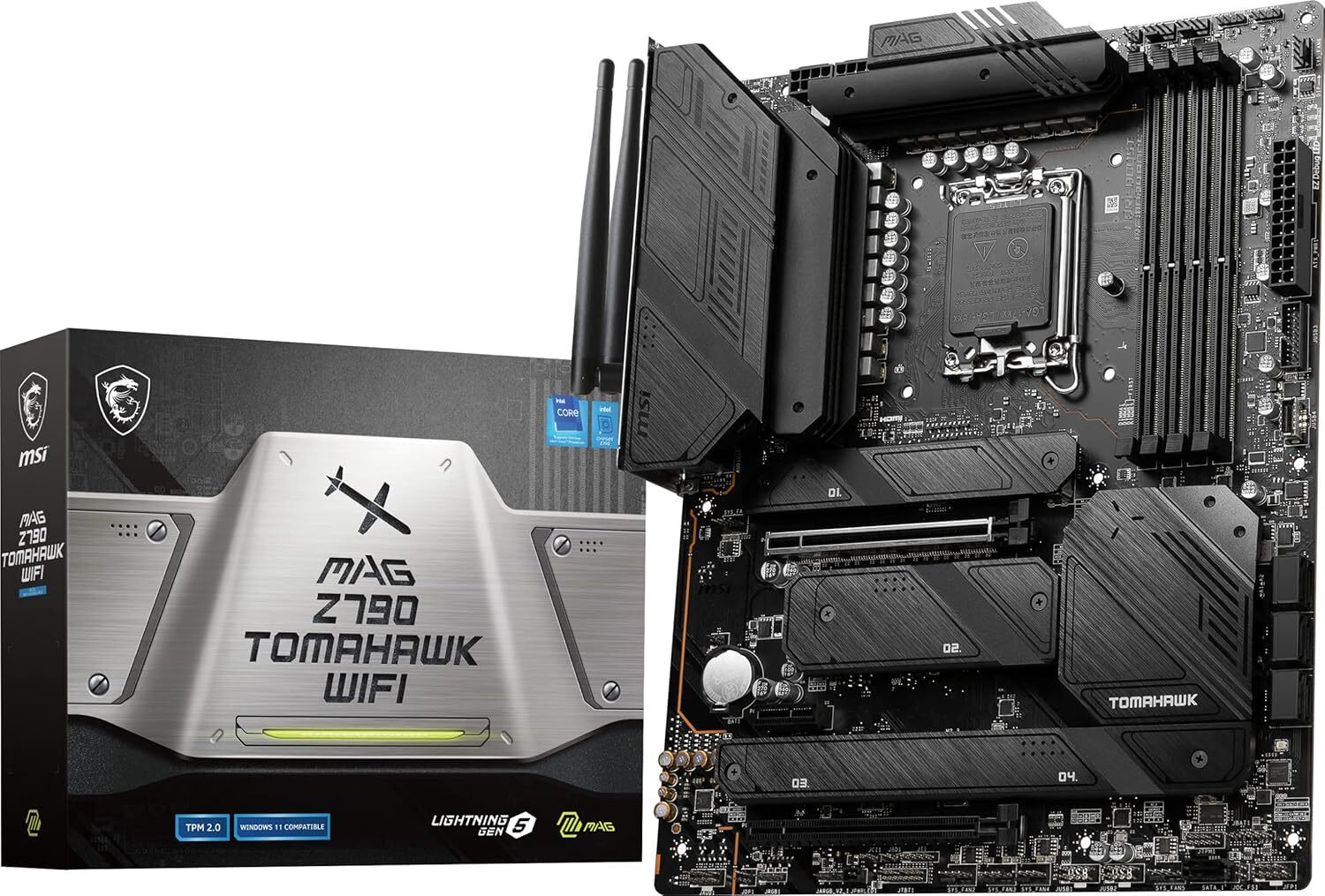 Image of MSI MAG Z790 TOMAHAWK WIFI LGA 1700Socket ATX Intel Z790 Chipset DDR5 Motherboard for Desktop