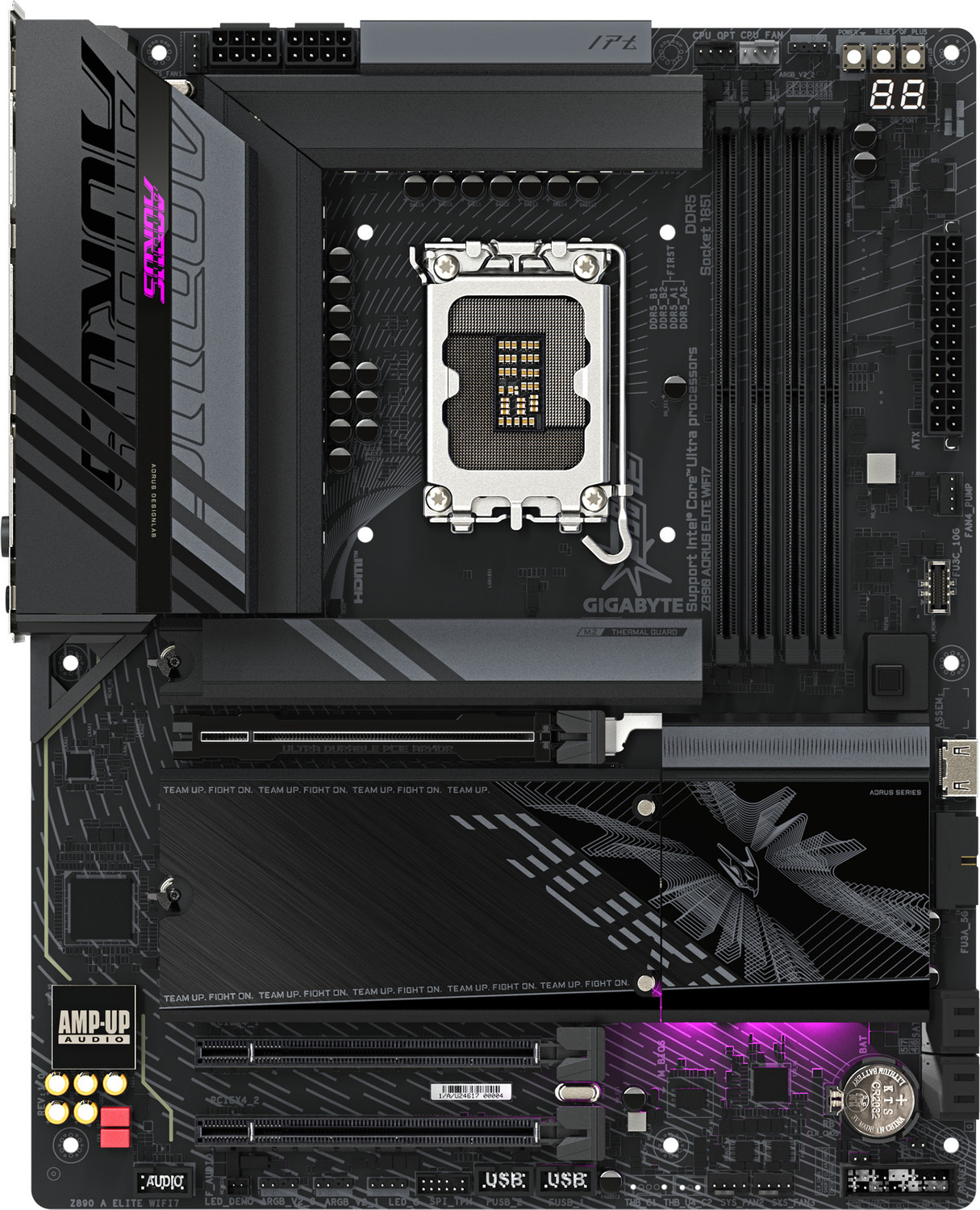 Image of GIGABYTE Z890 AORUS ELITE WIFI7 LGA 1851Socket ATX Intel Z890 Chipset DDR5 Motherboard for Desktop