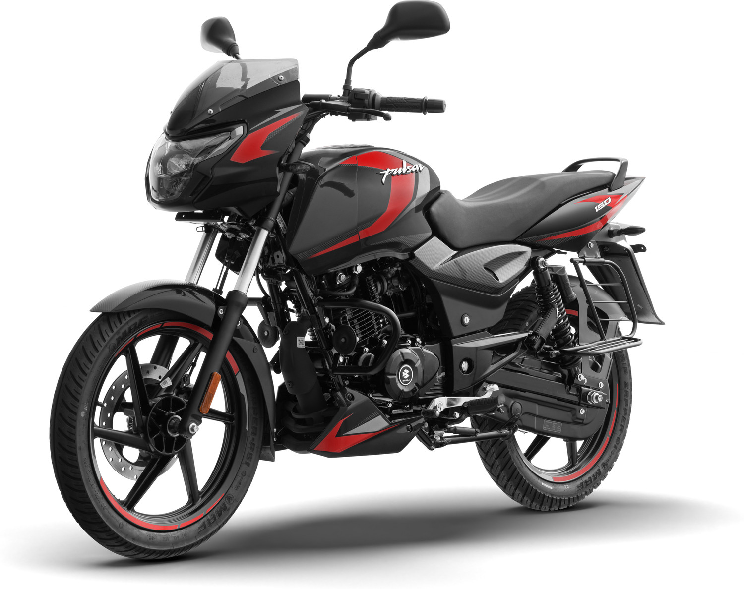 Image of BAJAJ PULSAR 150 Twin Disc UG LED Booking for Ex-Showroom Price (EBONY BLACK CHERRY RED)