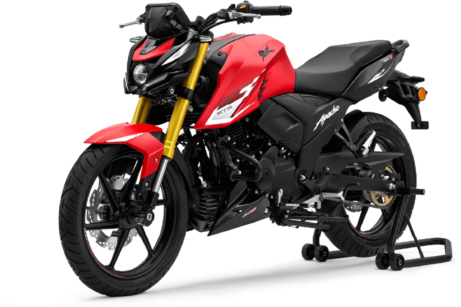 Image of TVS Apache RTR 160 4V (TFT) Booking for Ex-Showroom Price (Marine Blue)