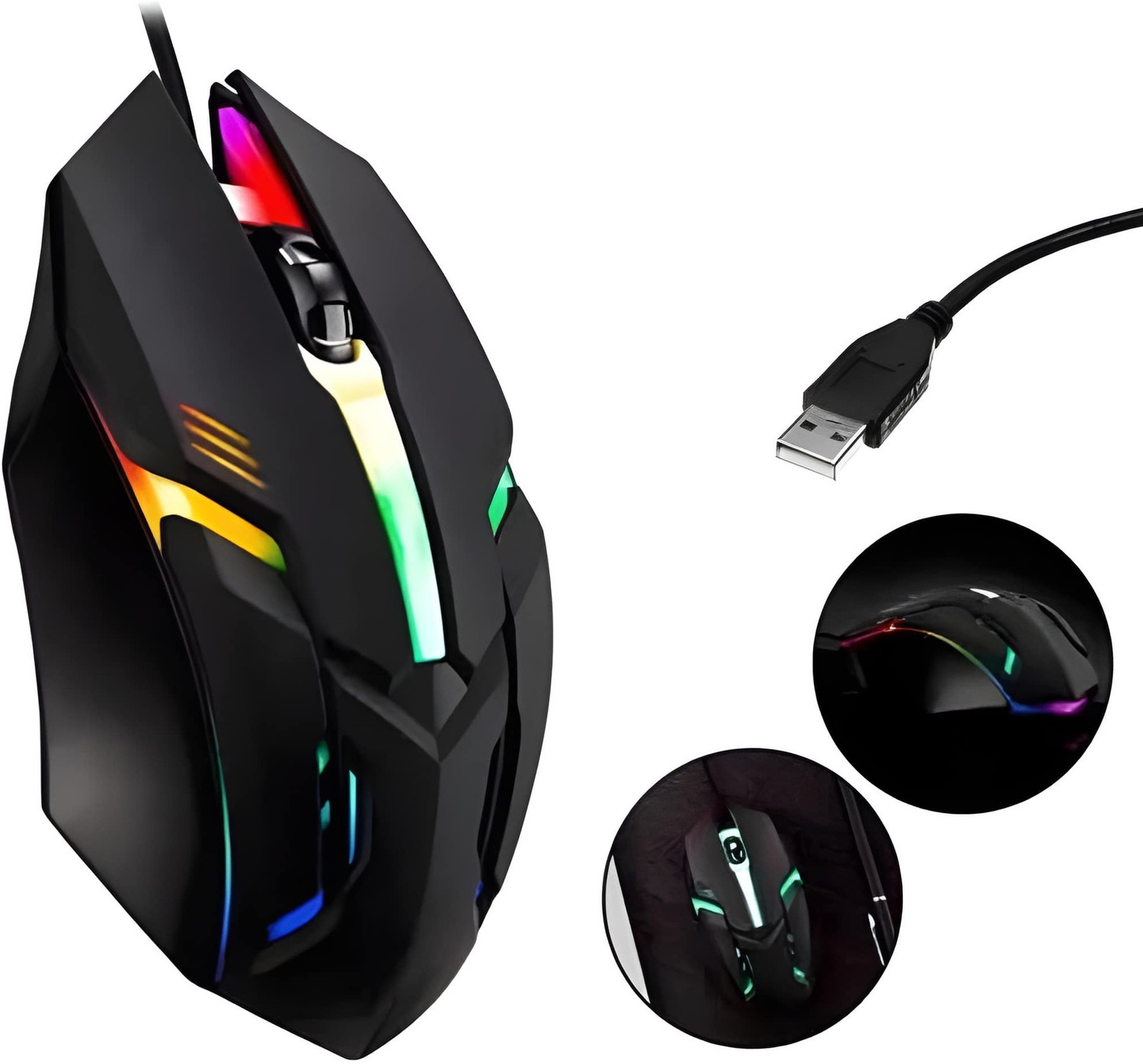 Image of Frontech Wired USB Mouse | 3 Handy Buttons | Scroll Wheel 1200 DPI | MS-0103 Wired Ambidextrous Optical Mouse (USB 2.0, Grey)