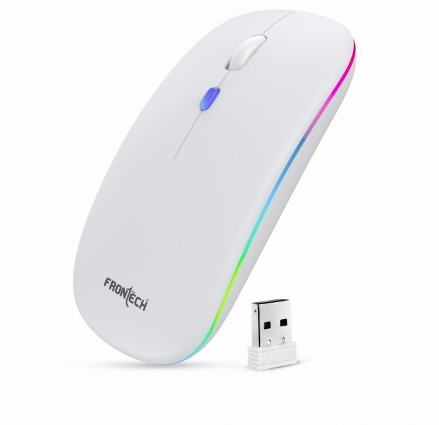 Image of Frontech Wired USB Mouse | 3 Handy Buttons | Scroll Wheel 1200 DPI | MS-0103 Wired Ambidextrous Optical Mouse (USB 2.0, Grey)