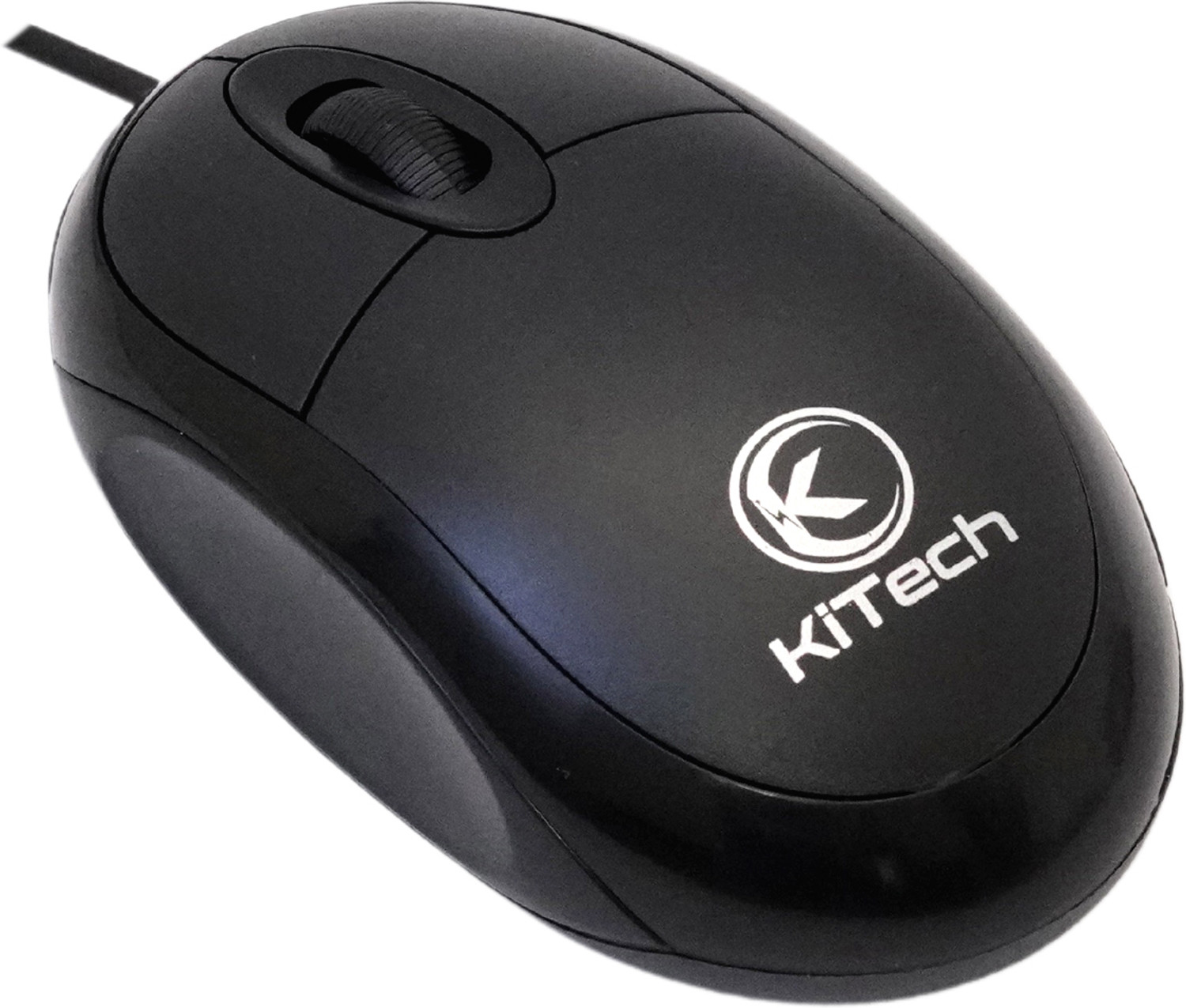 KITECH कीटेक 10 वायर्ड ऑप्टिकल माउस (USB2.0, काला) - Image 1
