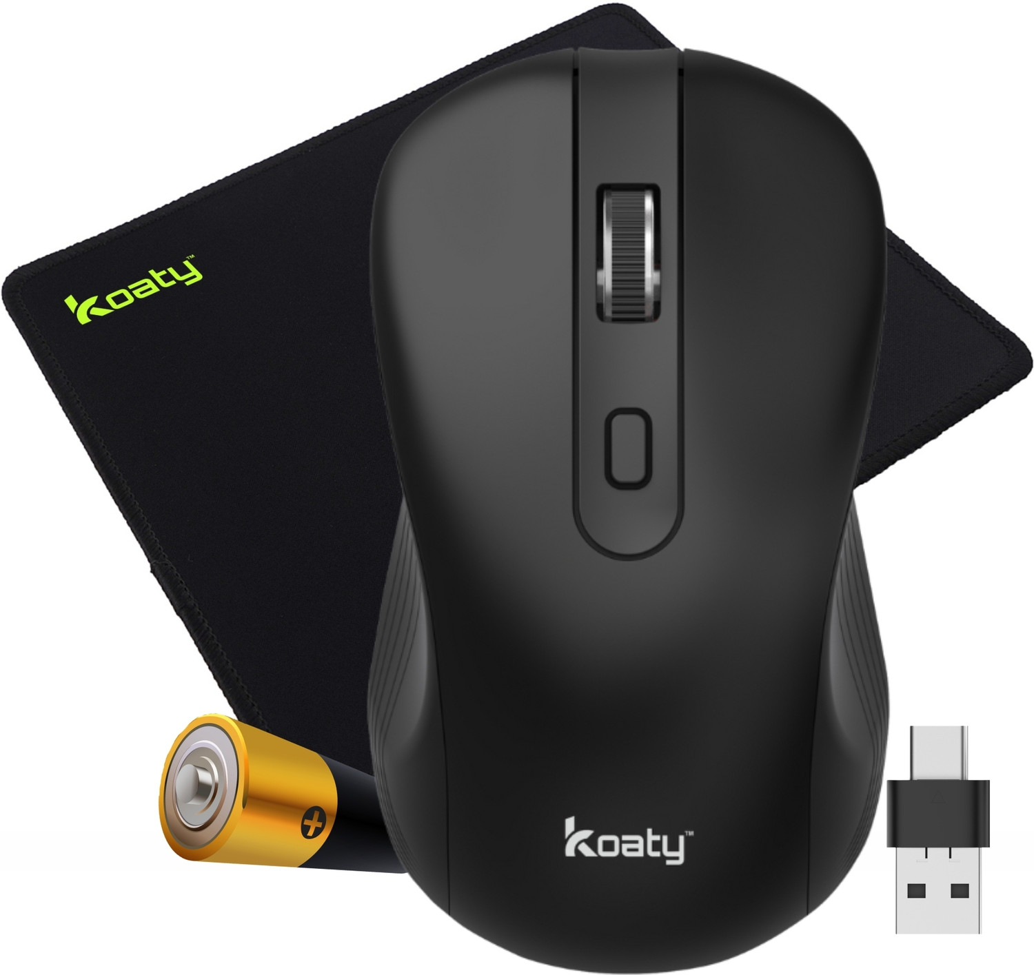 Image of Iogitech B170 Wireless Mouse with USB Receiver,(Black) Wireless Ambidextrous Optical Gaming Mouse (USB 2.0, Black)