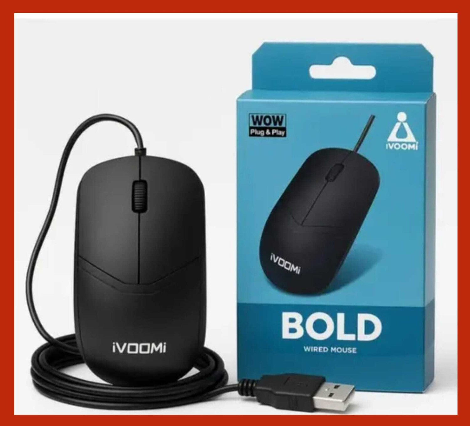 Image of Archer Tech Lab Quest Ambidextrous Optical Gaming Mouse (2.4GHz Wireless, Bluetooth, Red, Black)