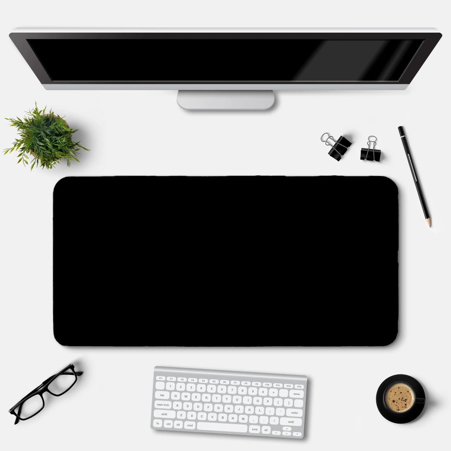 Image of STORITE 5mm Thickness Extra Large Size (1200x600mm) Speed Type Extended Gaming Desk Pad Non Slip Base Mousepad (Black)