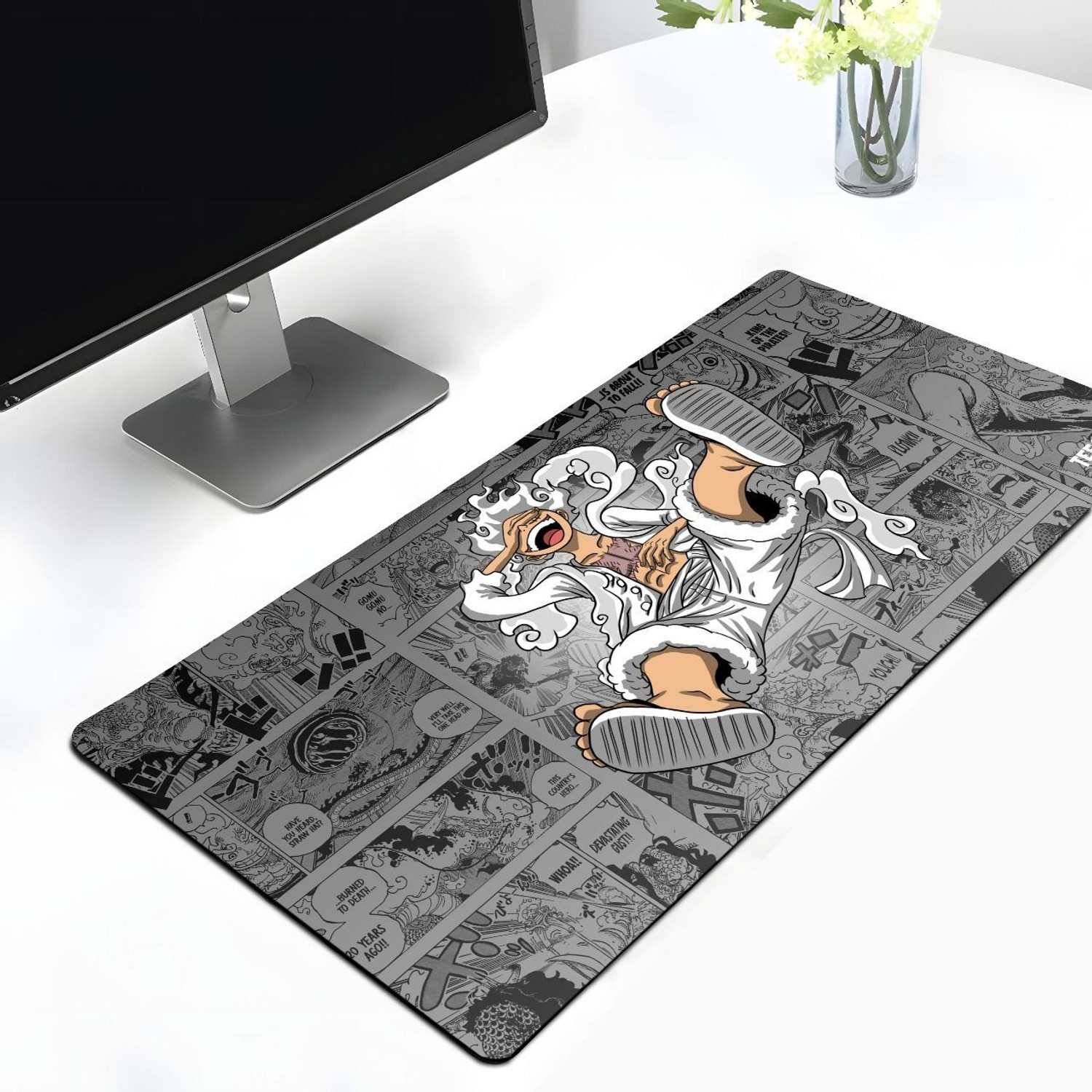 Image of Matnex British Racing Green Luxury F1 Spirit Extended Mat - 11x23 inch, 3mm thickness Non Slip Base Mousepad (Astonmartin)