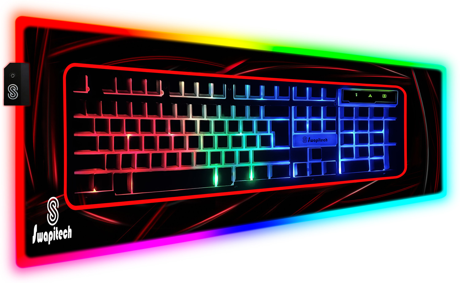 SWAPITECH RGB Gaming Mouse Pad 13 Lighting Modes - Image 6