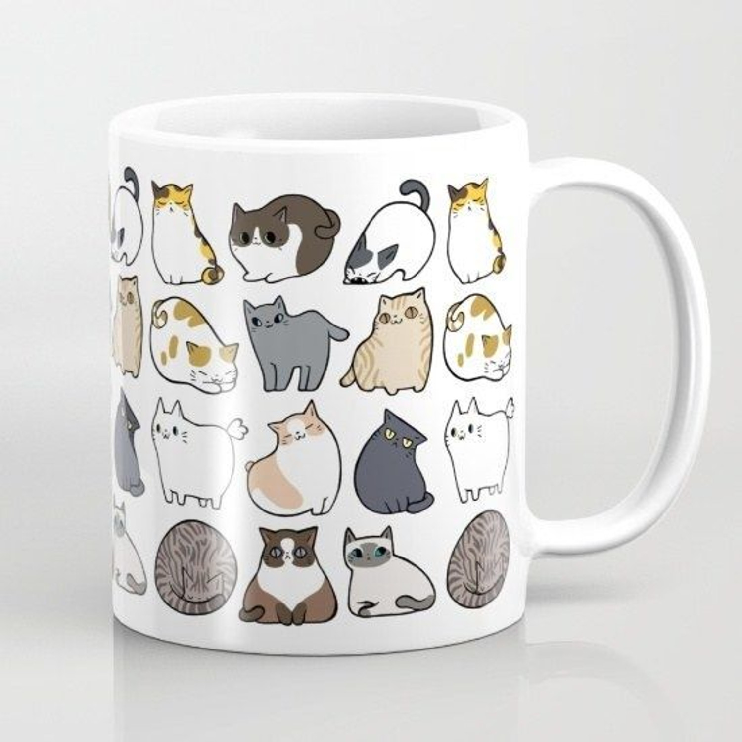 Image of ELGANT Elegant Ceramic Coffee Mug (300 ml, Pack of 8)