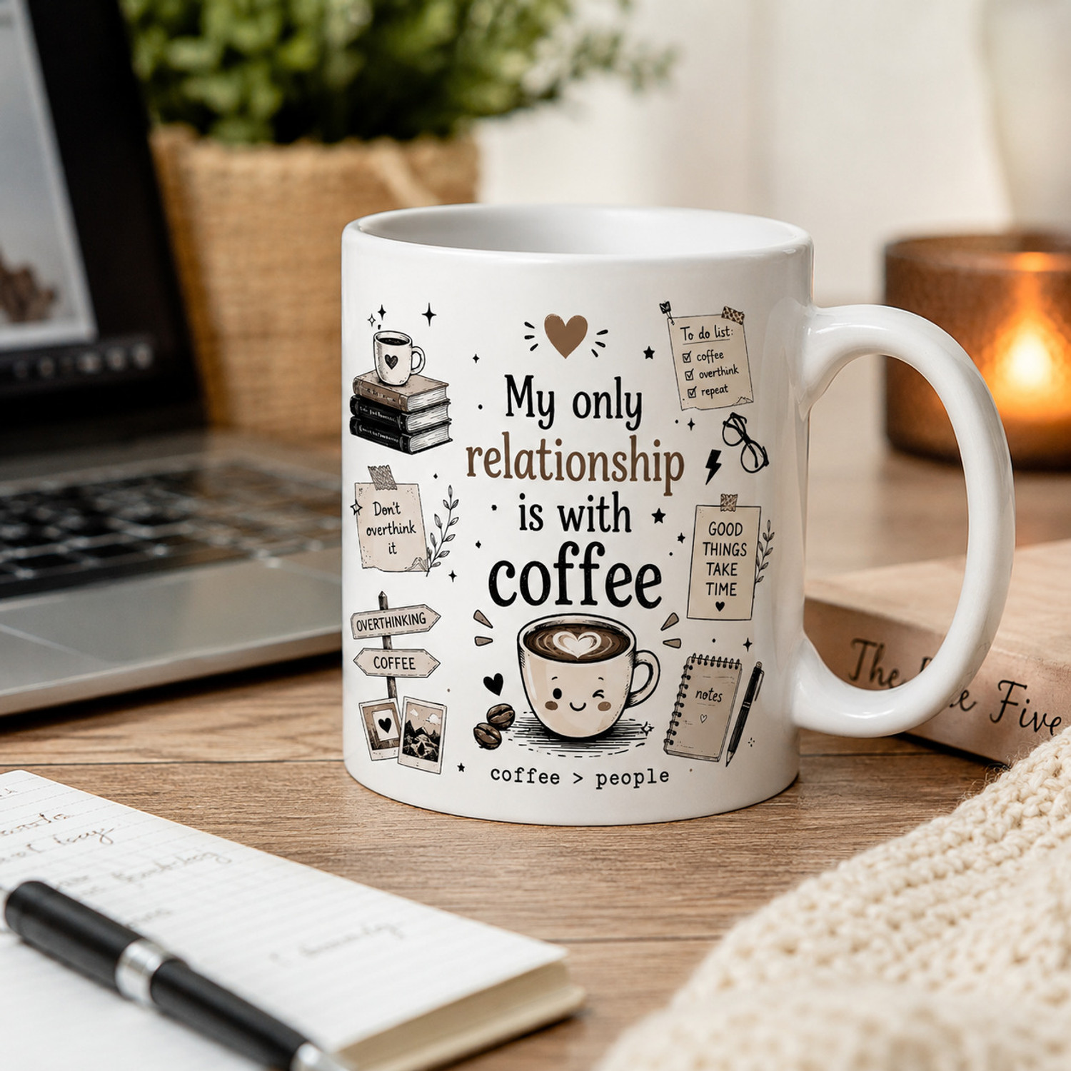 Image of ELGANT Elegant Ceramic Coffee Mug (300 ml, Pack of 8)