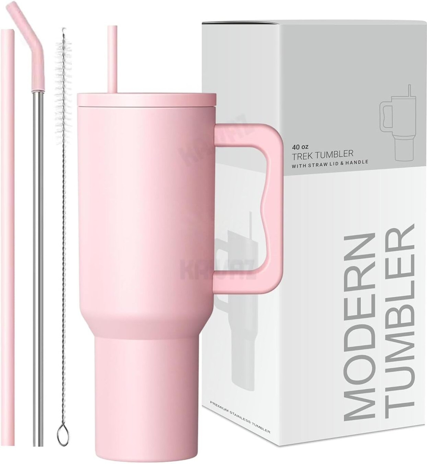Kimora Stainless Steel Tumbler with Straw - Image 1