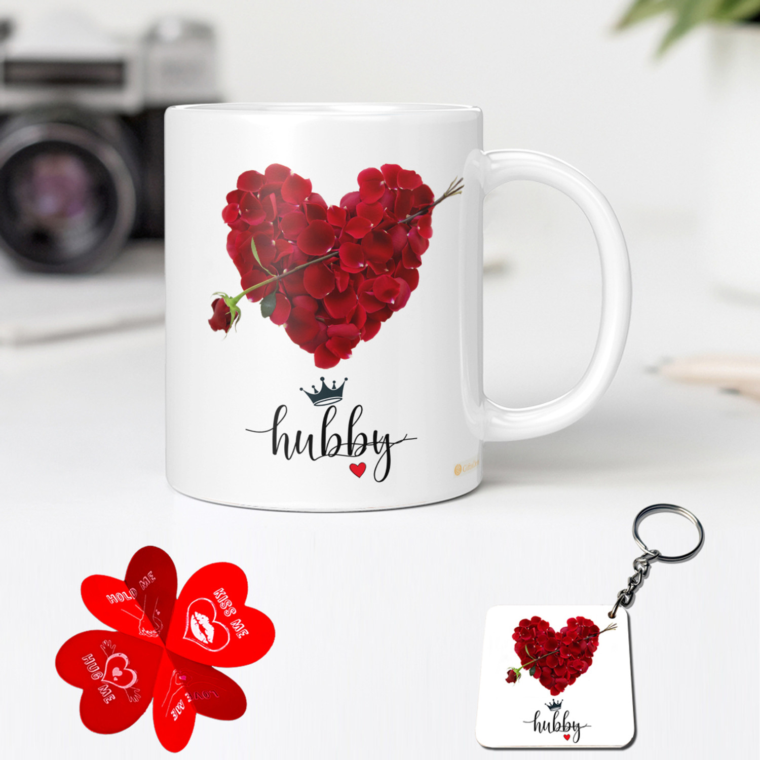 Image of GiftsOnn Mug, Keychain, Greeting Card Gift Set