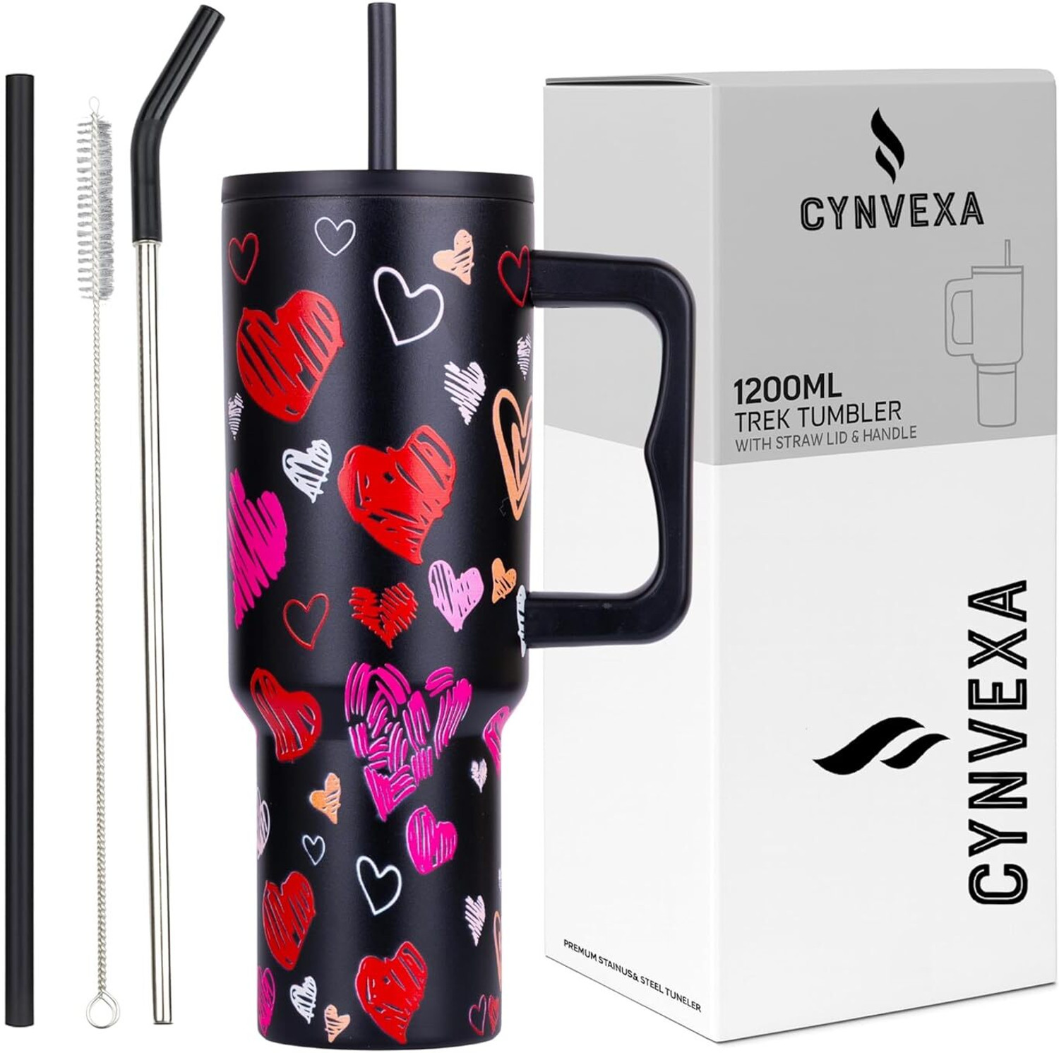 Image of Cartavya Luxury Magnetic Self-Stirring Travel Cup, For Coffee, Tea, Chocolate & More Stainless Steel Coffee Mug (380 ml)