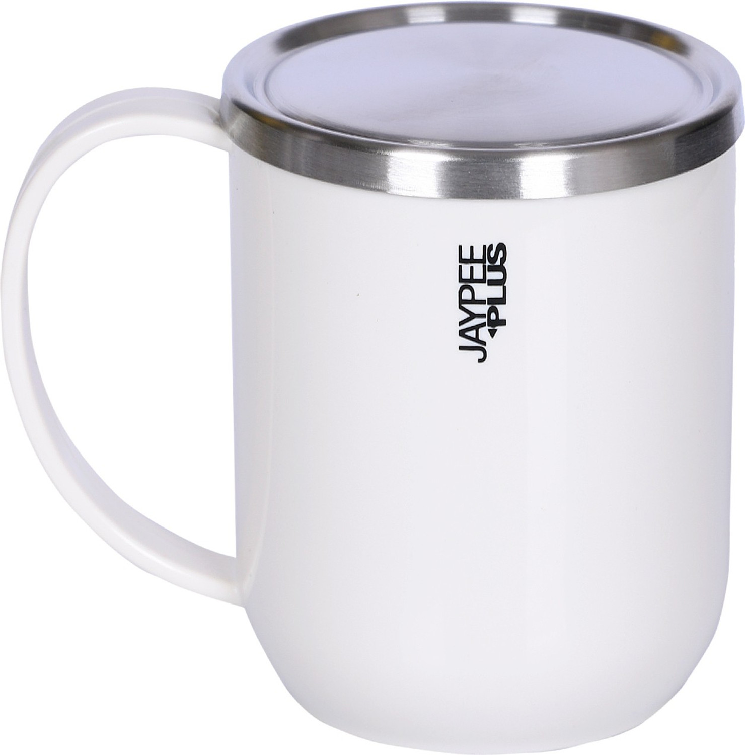 Image of Auriva Unbreakable Double Wall with Handle & Lid, Keeps Beverages Hot & Cold Stainless Steel Coffee Mug (300 ml, Pack of 2)